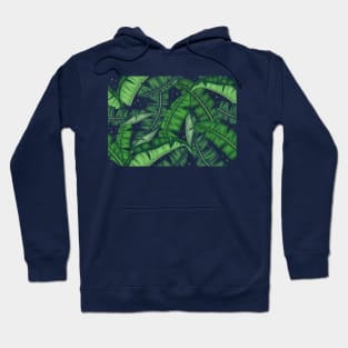 banana leaf pattern print Hoodie